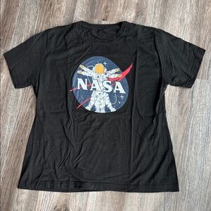 NASA Black Graphic T-Shirt